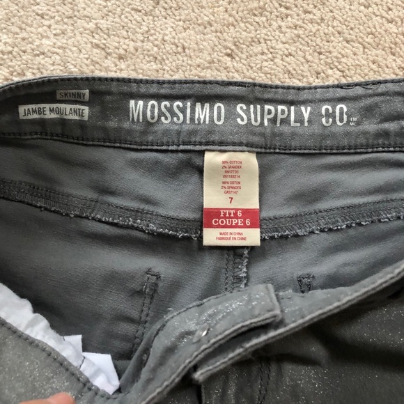 Mossimo Mid-Rose Skinny Silver Gray Jeans Sz 7 - Picture 3 of 5